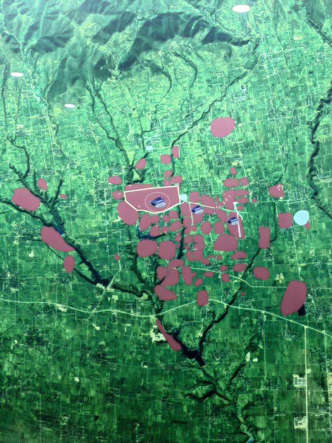 周原作事发掘区域默示图